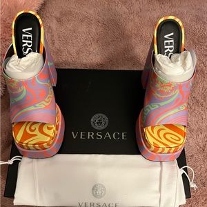 Versace mule Vitello stampa